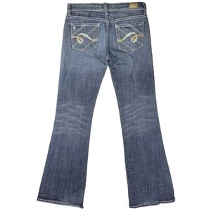 See Thru Soul I am Dino‎ Flare Bootcut Jeans Size 28